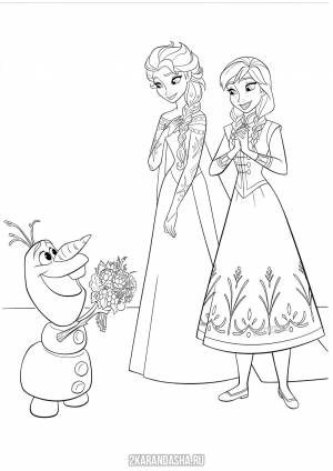 Трафареты холодное сердце эльза и анна и олаф