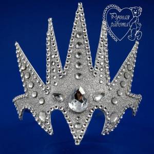 Шаблон короны снежной королевы