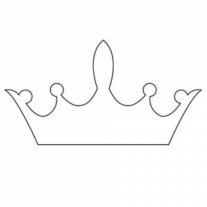 Корона трафарет для вырезания