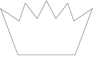 Шаблон и трафарет короны для вырезания