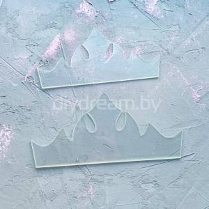 Набор пластиковых шаблонов 1 мм Корона Эльзы 2 детали в Минске