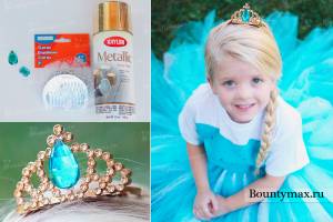 Как сделать корону снежной королевы Эльзы из холодного сердца своими руками