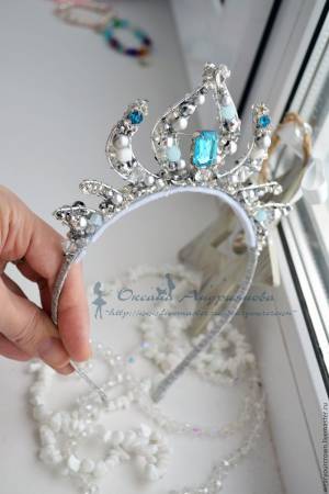 Диадема Эльзы Холодное сердце в Серебре