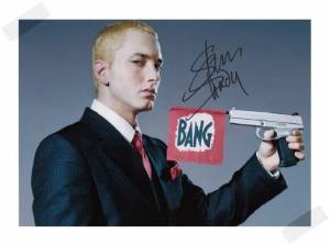 Signed Eminem Slim Shady autographed оригинальная Фотография 7 дюймов Коллекция Бесплатная доставка 112017B