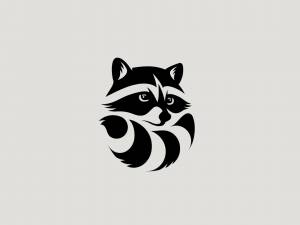 Енот трафарет