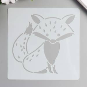 Трафарет пластик Зверята