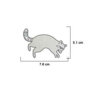 Металлические штампы, рисунок енота для бумаги, карточек, скрапбукинга, декоративное ремесло, зажим для бумаги, резчик трафарет, форма