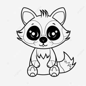 рисунок милый маленький енот раскраски наброски эскиз вектор PNG , рисунок крыла, рисунок кольца, рисунок енота PNG картинки и пнг рисунок для й загрузки