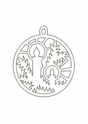 Трафареты Новогодних украшений для вырезания из бумаги