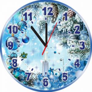 Новогодний циферблат часов картинки