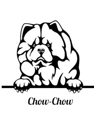 Трафареты Чау-чау