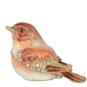 Шкатулка-брелок для птиц Sparrow, коллекционные металлические фигурки, подарок на день рождения, украшение для дома