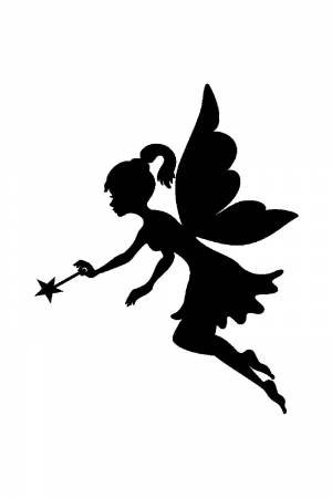 Трафареты Новогодних Фей для вырезания из бумаги