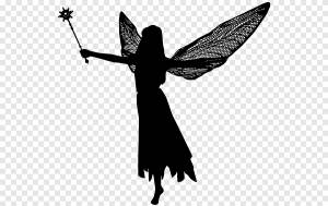 Силуэт Фея, Силуэт, животные, фотография png