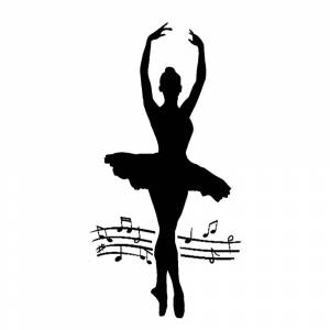 Объемный трафарет для декупажа и росписи Балерина Stamperia KSTDL05