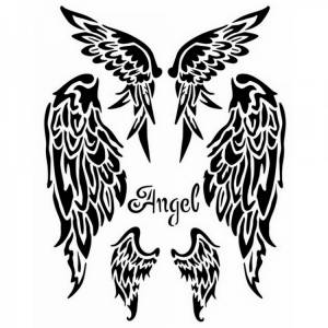 Stamperia KSTD036 Трафарет Крылья серии Mix Media 3D эффект с доставкой в интернет-магазине Бабушкино ремесло!