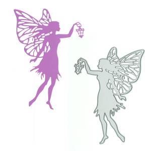 Шаблон с изображением Феи Бабочки, металлический трафарет для высечки, для скрапбукинга, «сделай сам», карточка для бумаги, зажим для творчества, шаблон для украшения, форма для тиснения