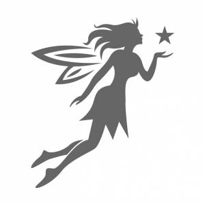 Шаблон иллюстрации логотипа феи