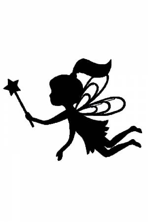 Трафареты Новогодних Фей для вырезания из бумаги