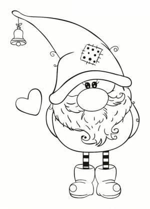 Трафареты новогодние гномы