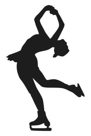 Трафарет фигуристов