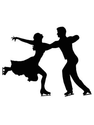 Трафареты Фигуристов