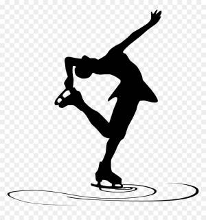 Фигуристы трафарет