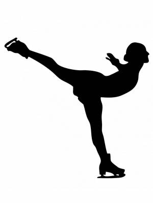 Трафареты Фигурное катание для вырезания из бумаги