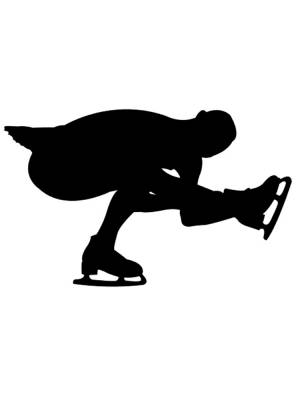 Трафареты Фигурное катание для вырезания из бумаги