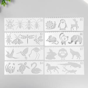 Трафарет с фигурным краем No brand 02337685