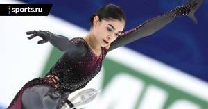 Петросян исполнила тройной аксель и каскад с четверным тулупом в произвольной программе на Кубке Первого канала, но сдвоила второй четверной прыжок
