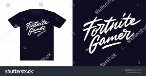 Fortnite Gamer Print Tshirt Apparel Design