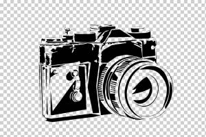 Camera Stencil Art, Эскиз камеры, шаблон, телевизор, объектив фотоаппарата png