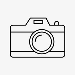 Фотоаппарат контурный рисунок