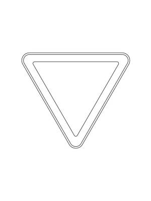Трафареты предупреждающий знак