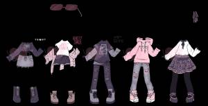 Трафареты гача лайф одежда без тела