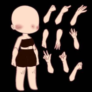 Пин от пользователя latte на доске Шаблоны для обработок гача лайф