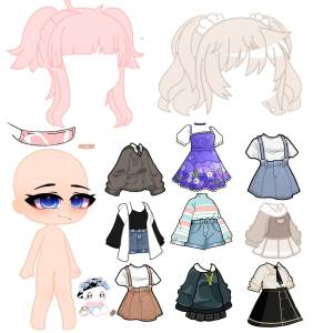 Gacha life paper doll