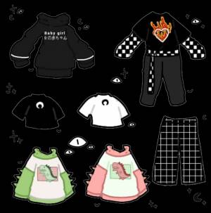 Как нарисовать одежду гача лайф