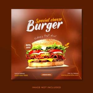 Шаблон дизайна плаката бургер