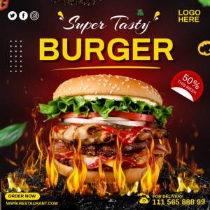 Шаблон бургеров