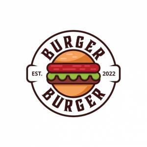 Шаблон логотипа burger