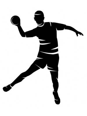 Трафареты Гандбол для вырезания из бумаги