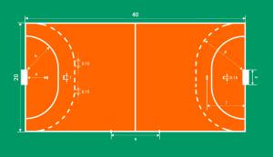 Закажите разметку площадок для гандбола по стандартам IHF в компании «Спорт Бюро»