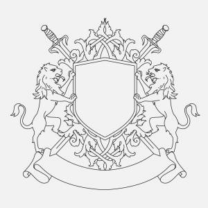 Трафареты герб пустой