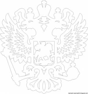 Трафареты русский герб