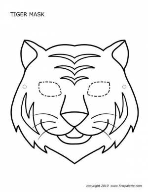 Трафареты Тигра для вырезания на окно