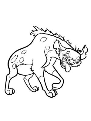 Раскраски Гиена