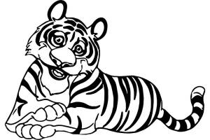Трафареты Тигра на Новый 2022 год для вырезания из бумаги