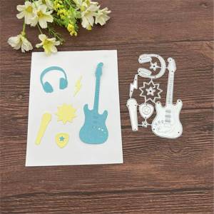 Набор для гитары, рамка, металлические штампы, трафареты для «сделай сам», скрапбукинг, декоративное тиснение, шаблон ручной работы